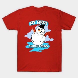 Snowman Cute First Christmas T-Shirt